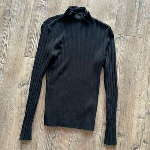 Abercrombie & Fitch Black Turtleneck Sweater